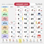 Singapore Calendar Jan 2025