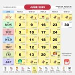 Singapore Calendar Jun 2025